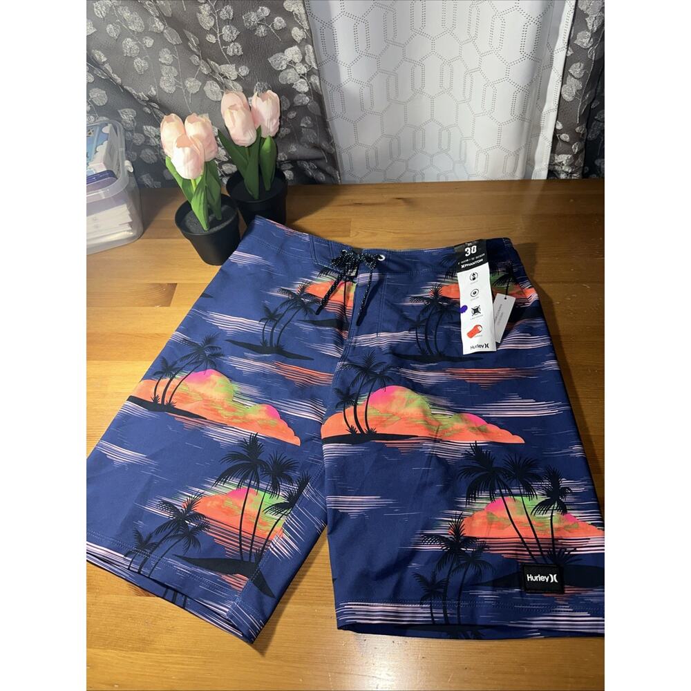 Hurley Men’s Phantom Eco Weekender 30 Board Shorts Unlined Sz 30- 9” Inseam